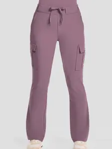 Healing Hands Quest Blair Women's 6-Pocket STRETCH Flare Leg Drawstring Cargo Scrub Pants