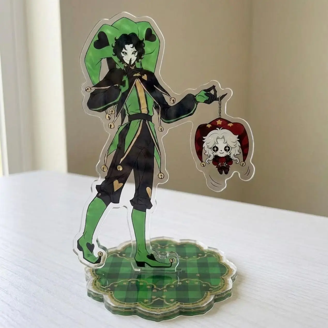The Freak Circus 10cm Acrylic Standee, Pierrot Harlequin Desk Decor, Freak Circus Fan Art