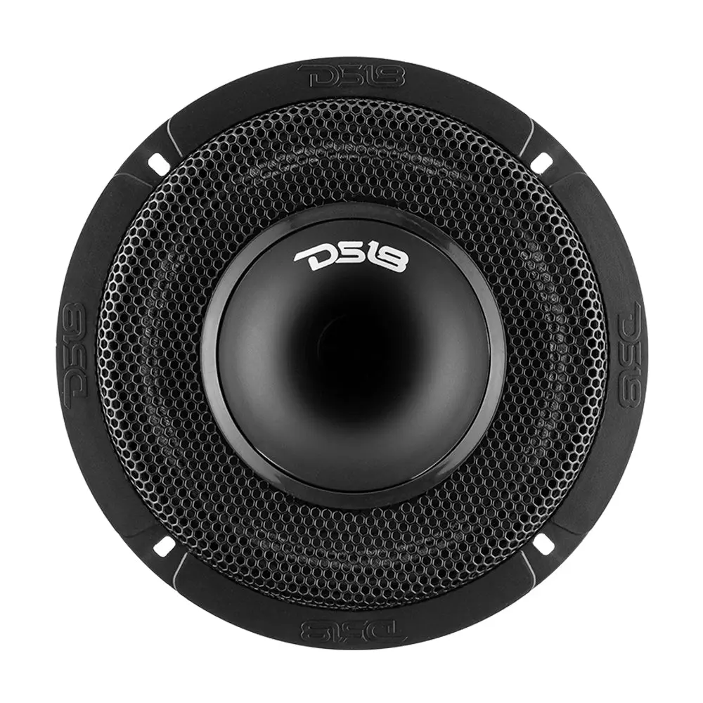DS18 DS-PRO-HY6.4MSL PRO 6.5in Hybrid Midrange Automotive Audio Loudspeaker, 4-Ohm Car Accessory with Built-in Driver, High Intensity & High Volume, Compact & Durable, Car Stereo Upgrade, Cars Accessories