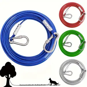 Power Dog Leash With Steel Frame 15, 20, 30, 40, 100 Ft Heavy Duty Leash Up To 250 Lbs Training Yard And Patio