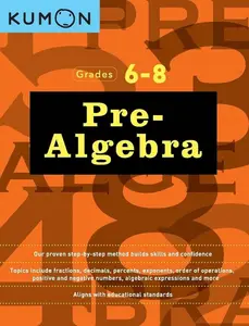 Kumon Grades 6-8 Pre-Algebra -- Kumon - Paperback
