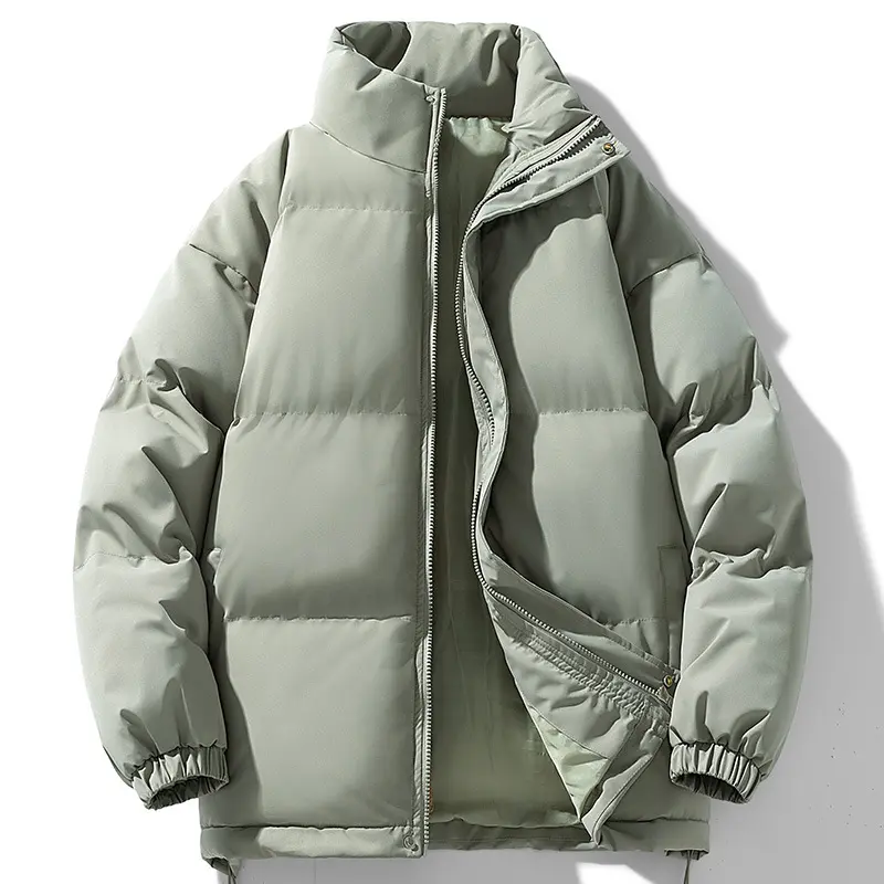 Stand collar   gray green