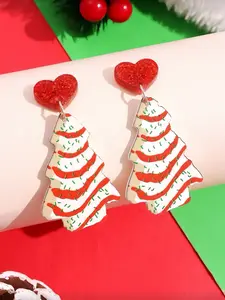 Little Christmas Cake High Quality Earrings, Festive Holiday Accessories, Cute and Adorable Design, Perfect for Christmas Parties and Gifts