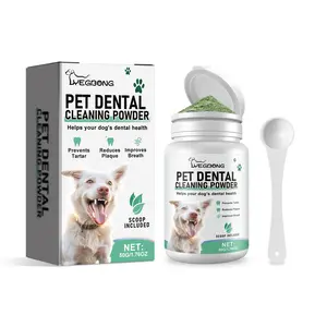 Dogs Dental Care Powder - Food Topper for Fresh Breath & Clean Teeth - Gentle Formula for Sensitive Stomachs - Tartar Plaque Remover - Natural Oral Care for Dogs