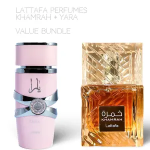 Lattafa Perfumes Yara + Khamrah 100ml (3.4 Fl oz) Long Lasting Perfume - Value Bundle - Fragrance Gift Bundle fragrance