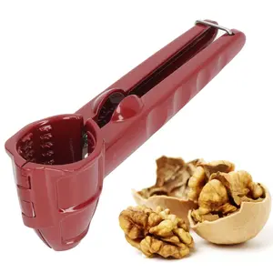 Nutcracker Tool, Heavy Duty Pecan Walnut Plier Opener Tool with Non Slip Handle Aluminum Multifunctional Nut Shell Breaker for Walnut Nuts Chestnut Melon Seeds, Handheld Walnut Clip