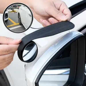 Blind Spot Mirror & Car Side Mirror Rain Cover - Carbon Fiber 360° Rotation Enhances Visibility Safety Universal Fit- Keeps You Dry in Rain, Enhances Visibility, Vehicle Safety Accessories, Modern Car Accessory, Durable Mirror