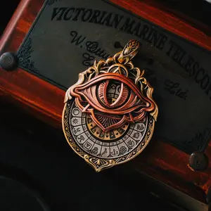 Tarot Vision Pendant, Spinning Fidget Necklace, Witchy Jewelry Gifts for Women Men, Divination Tool