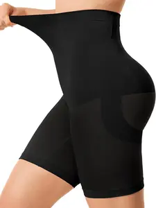 Women's High Waist Seamless Shapewear Panties, Breathable and Lightweight, Invisible Sculpting, Full Coverage, Anti-Slip Silicone Strap, Underwear