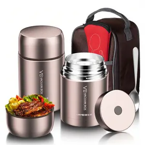 316 Stainless Steel Insulated Lunch Box | 24/40oz Double Layer Bento Box with Lunch Bag | Leak-Proof Thermal Food Container for Outdoor, Work, Camping