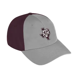 adidas Mens Texas A&M Aggies Coach Slouch Flex Cap Casual - Grey, Red