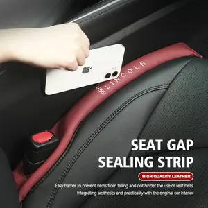 2Pcs Car Seat Gap Filler Leak Proof Sealing Strip Interior Car Accessories For Lincoln Navigator Continental Nautilus Aviator MKZ MKX MKC MKT MKS Corsair Mark E