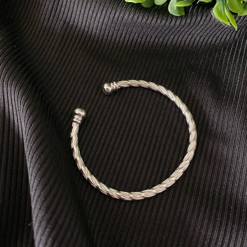 Kids silver bracelet toddler bangles, silver adjustable bangles for kids, cuff silver adjustable bangles