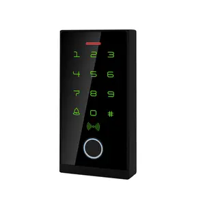 Waterproof IC ID card swipe password fingerprint recognition touch screen attendance and access control all-in-one machine for office units