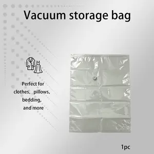 Space-Saving Vacuum Storage Bag, Reusable Air-Tight Compression Bags, Maximize Closet & Drawer Space, for Clothes, Bedding & Pillows, 1pc