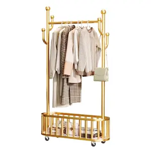 Rolling Clothes Rack with Pegboard Organizer,Freestanding Coat Rack Tree with 360° Lockable, Metal Garment Rack for Bedroom Living Room Entryway -Multi-Functional Use Furniture Home