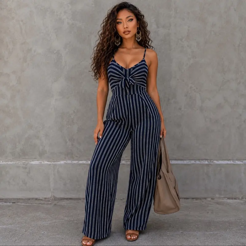 Candice Striped Jumpsuit