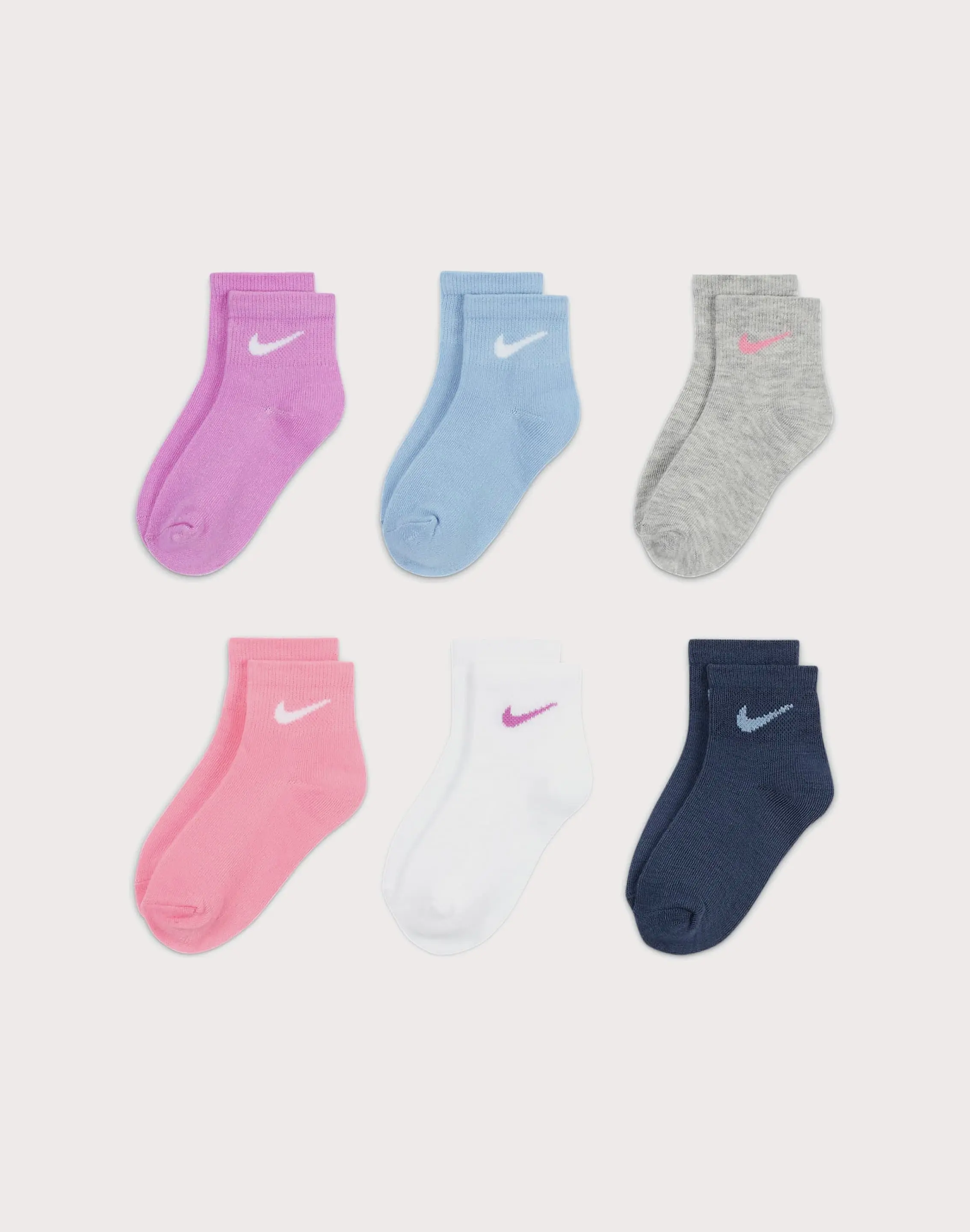 Kids Nike Ankle Socks 6-Pack Pre-School
