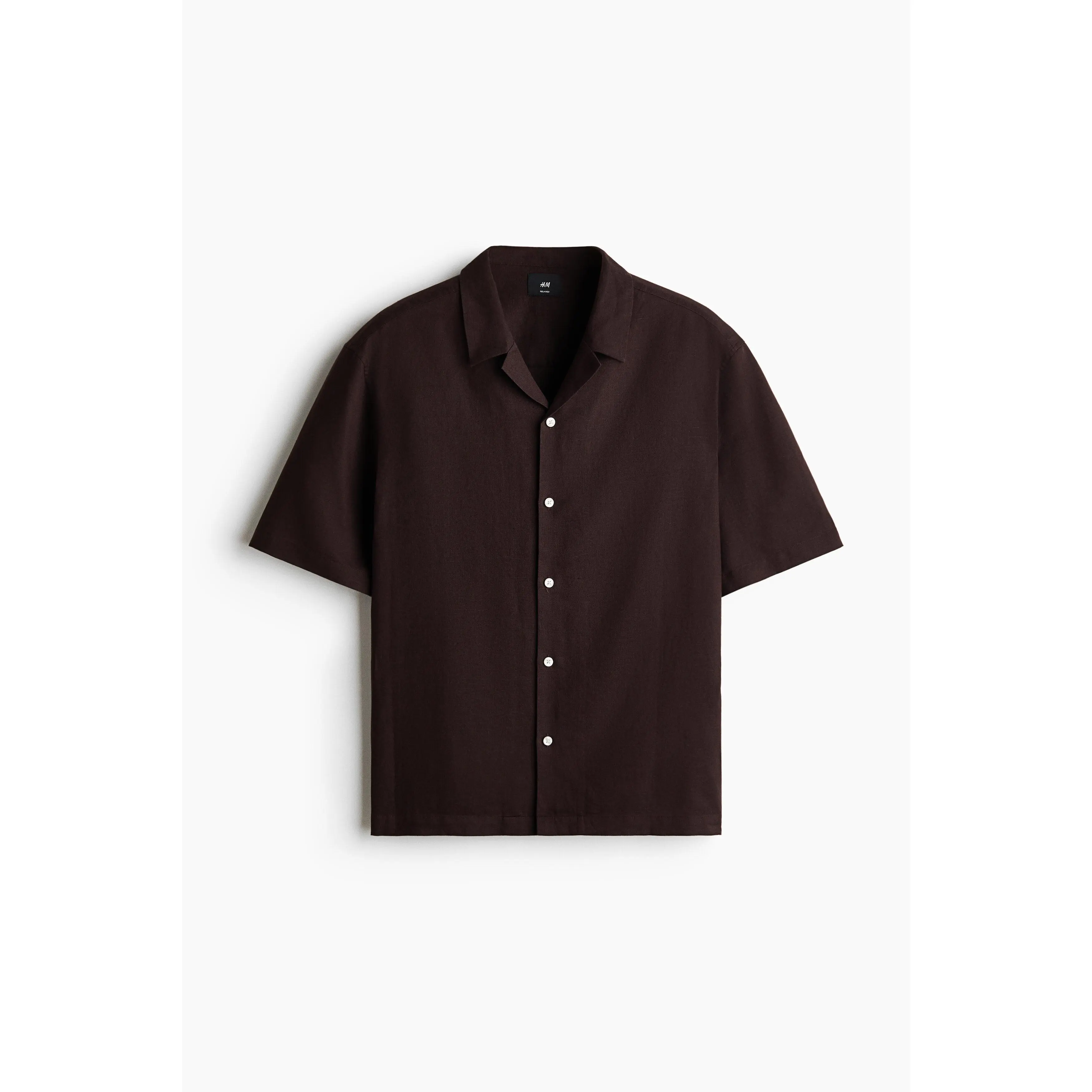 H&M Relaxed Fit Linen-blend resort shirt