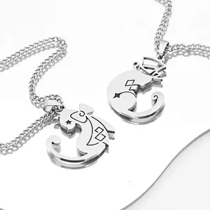 Genshin Impact Necklace For Women Men Trend Anime Titanium Steel Kazuha Yun Jin Pendant Sweater Chain Cos