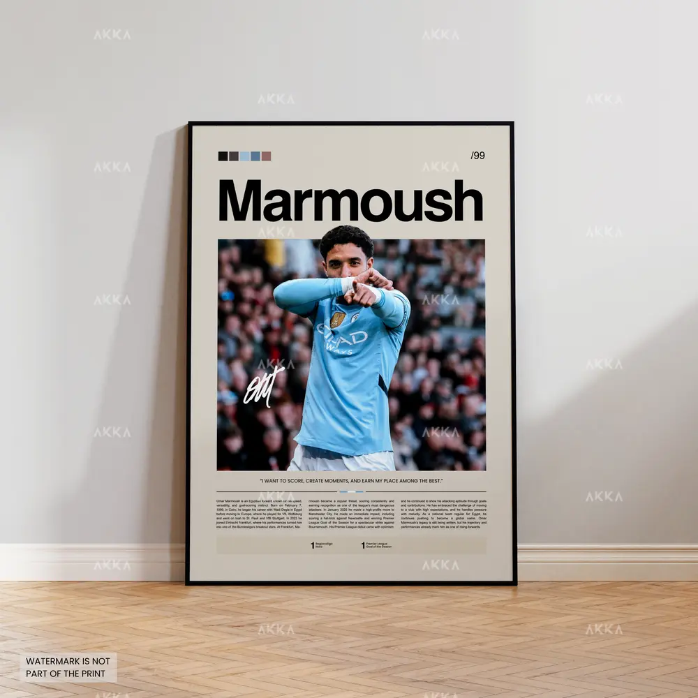 Omar Marmoush - Manchester City poster
