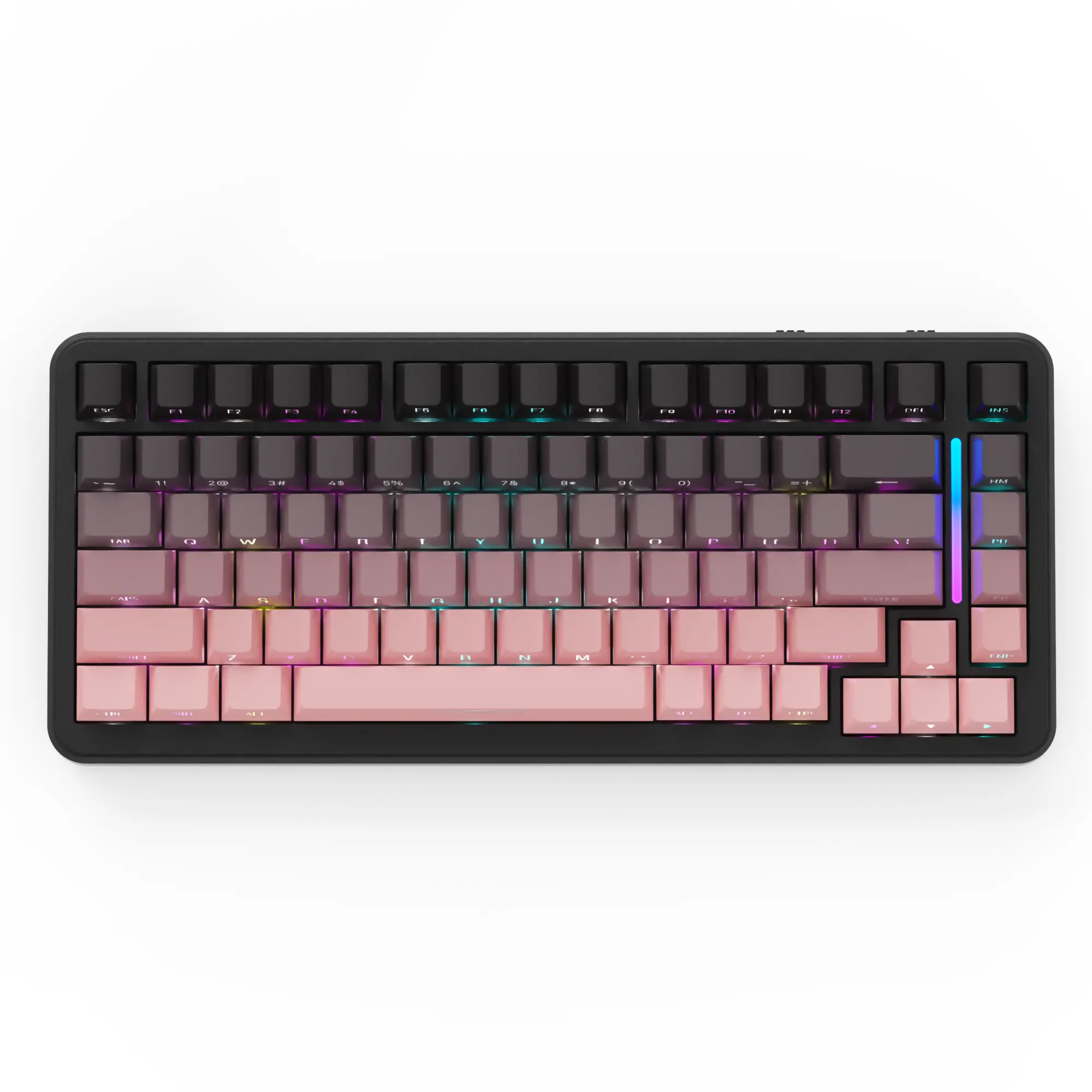 ATTACK SHARK M86 Wireless Mechanical Keyboard, 75% Layout Gasket Custom Structure,Hot Swappable,RGB Backlit,Pre-lubed Linear Switches,Tri-Mode BT5.0/2.4GHz/USB-C Keyboard for Win/Mac gamers peripherals