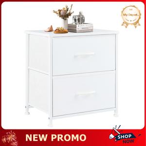 Nightstand with 2 Fabric Drawers, Small Dresser, Side Table, End Table, Bedside Table, Night Stands, Small Nightstand, Bedroom