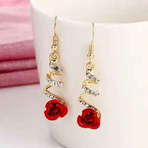 Flower Long Earrings