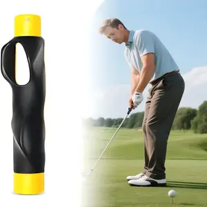 Golf Grip Yellow Handle Trainer for proper hand placement, essential golf swing aid to help you perfect your technique