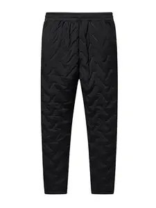 Men's 2 Pack Fleece Lined Winter Pants, Warm Thermal Joggers with Drawstring for Cold Weather & Daily Wear