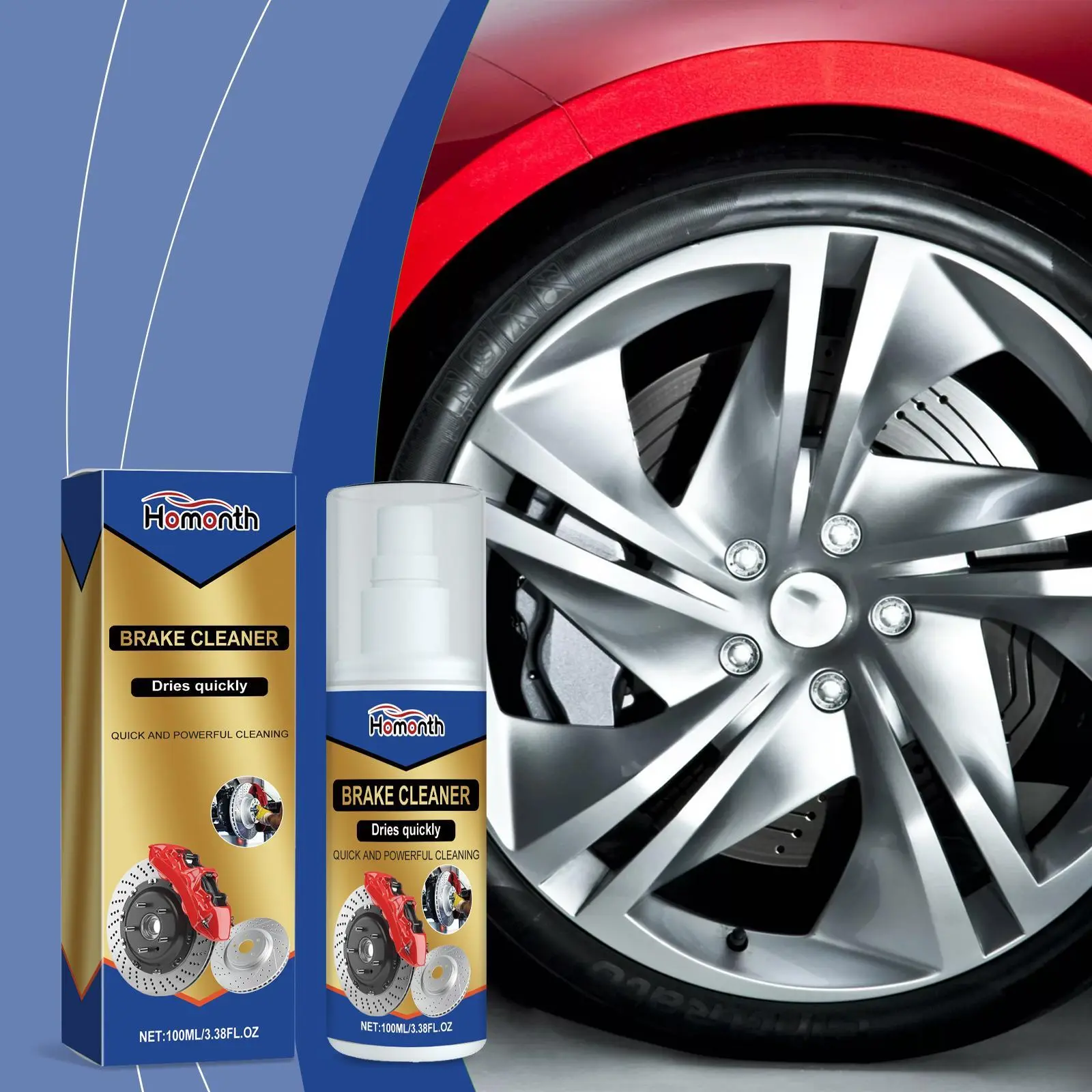 Heavy-Duty Non-Chlorinated Brake & Parts Cleaner Spray, Automotive Degreaser Cleaner for Brake Cleaning and Powerful Oil Removal, Automotive Cleaning, Non-Toxic, Brake Cleaner