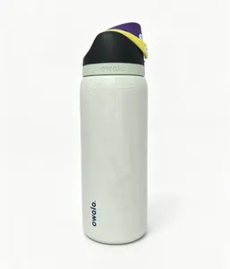 Owala 32oz Limited Edition Skeleton Peace Sign Vacuum Flask Water Bottle - Halloween Glow-in-the-Dark, Leak-Proof Stainless Steel, 24hr Cold Insulation, 24 Drinking Utensils, Stylish Portable Tumbler Mug with Lid