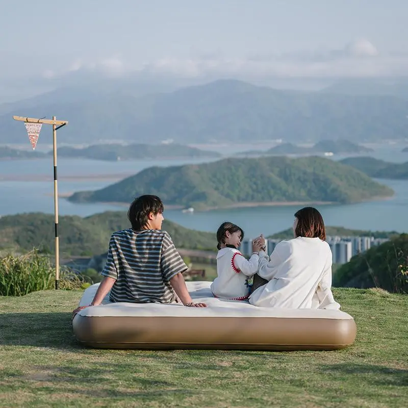 Naturehike Inflatable Airbed with Built-in Pump & Carry Bag - Quick Inflate, Honeycomb Support, Lightweight - Outdoor Camping Supplies, Portable Outdoor Equipment for Home & Camping
