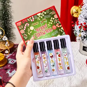 L'APÉIALO Christmas Limited Perfume Gift Set 5 Scents Travel Size 10ml Bottles Perfect Holiday Gift for Her & Him Unisex Fragrances