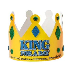 King for a Day Religious Dad Crown Craft Kit – Makes 12