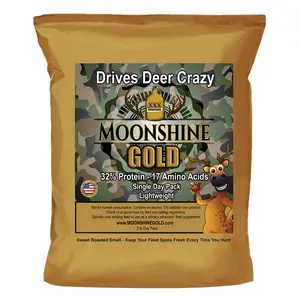 Moonshine Gold Deer Attractant with 32% Protein, Amino Acids and Molasses (3-Pack of 2 lb. Bags)