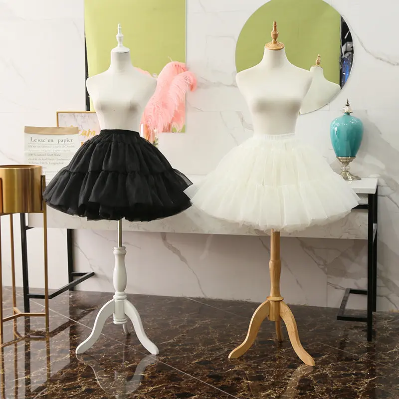 Lolita Skirt Boneless Skirt Glass Gauze Wedding Petticoat