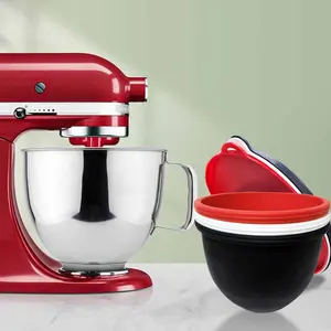 Tilt Head 5 Quart Inner Tank Set for Standing Mixer, 4.5-5 Quarts, Replacement Mixing Bowl, Easy Replace Silicone Liner Kit, Replacement Parts