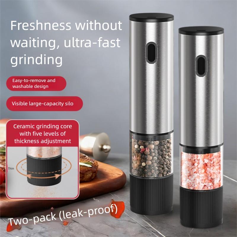 Automatic Electric Pepper Grinder | Rechargeable Salt & Pepper Mill for Home & BBQ