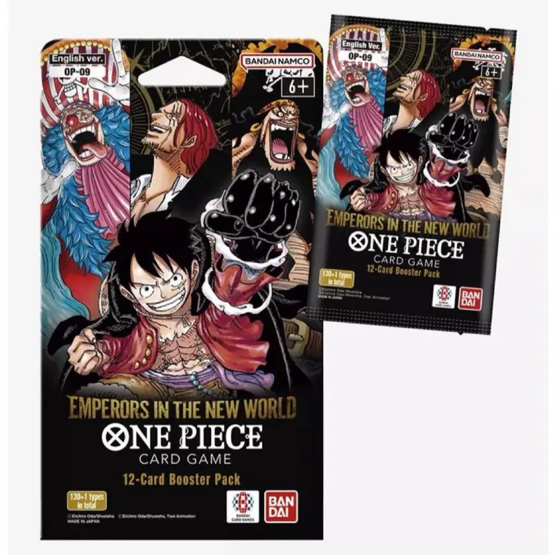 Live rip One Piece Card Game OP-09 Sleeved Booster Pack Collectible Trading Cards