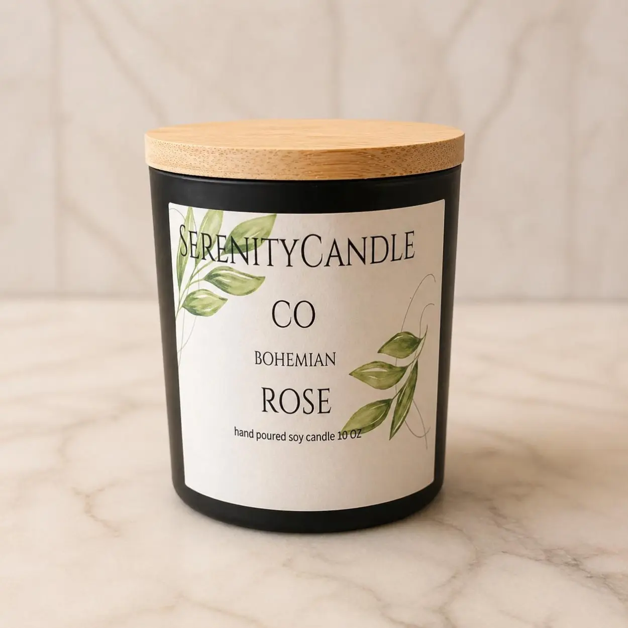 Bohemian Rose Candle | Fresh Floral Scent, Self-Care Home Fragrance