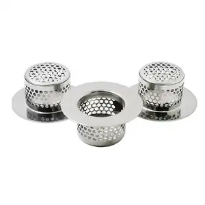 Bathtub Drain Cover, Bathroom Sink Strainer, Drain Hair Catcher for Bathtub Laundry Utility Sink, A (3-Pack)