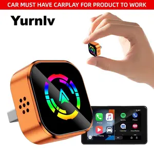 【YURNLV】2026 New Mini  Original CarPlay Wireless Adapter, Instant Auto-Connect, StableTransmission， Hands-Free Calling, For iPhone/Android