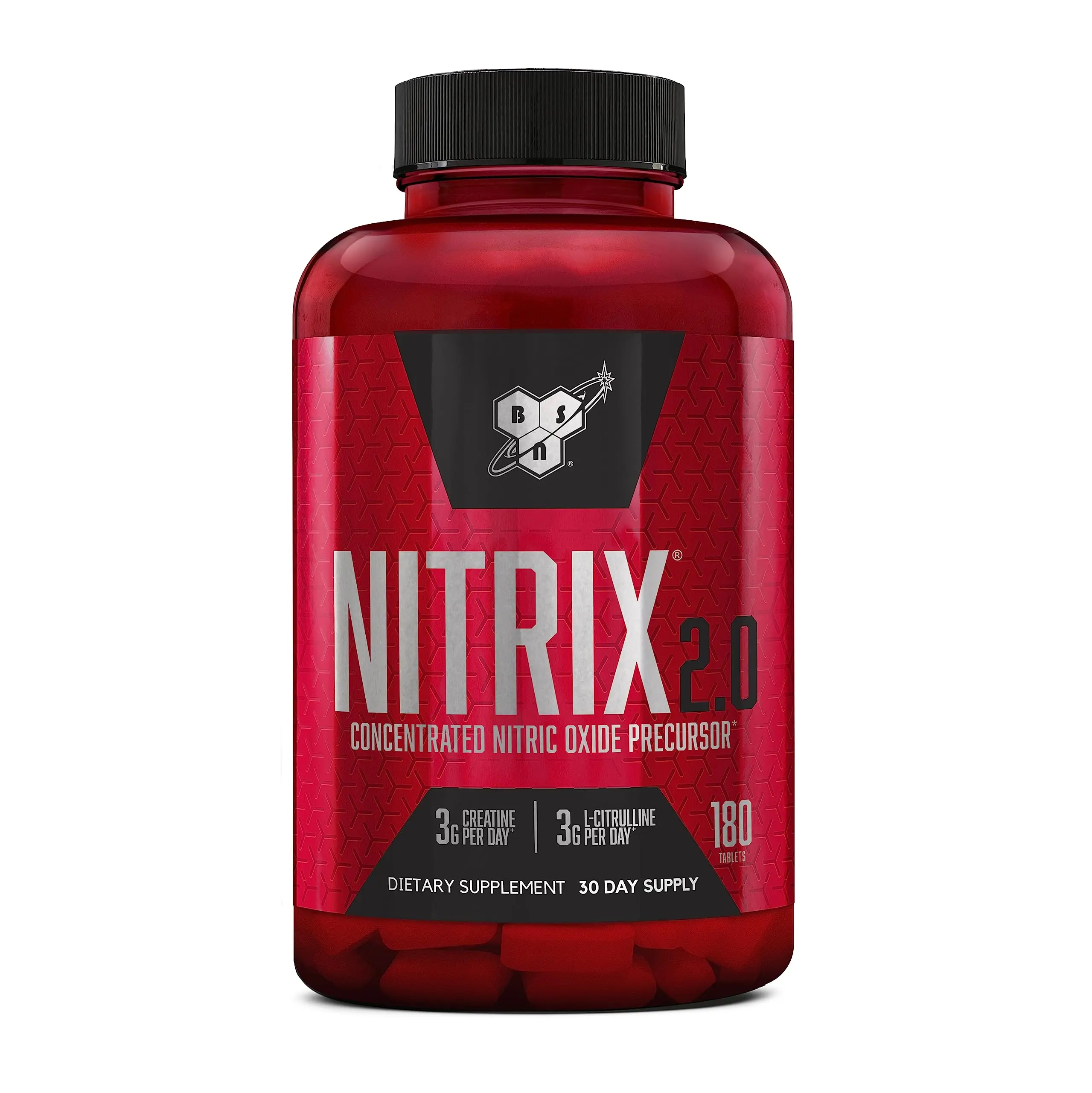 BSN Nitrix 2.0 Advanced Strength Tablets, 180 Ct