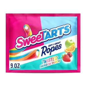 Variety Pack Laffy Taffy Ropes SweeTARTS Twisted Rainbow Punch Ropes Candy 9oz Soft & Chewy Sweet and Tart Candy Fruity Rainbow Flavor Snack Sweet Candy Candy