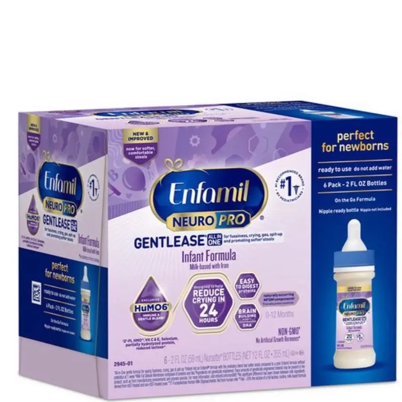 Enfamil Infant Formula Nursette Bottles for Fussiness & Gas Relief