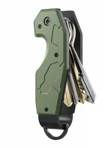 Key Organizer, Compact Key Holder for Keychain, Minimalist Pocket Key Chain, Secures 2-6 Keys, Fashion Accessories for Men & Women, Fashionable Alloy Keychain, Minimalist Design Keychain