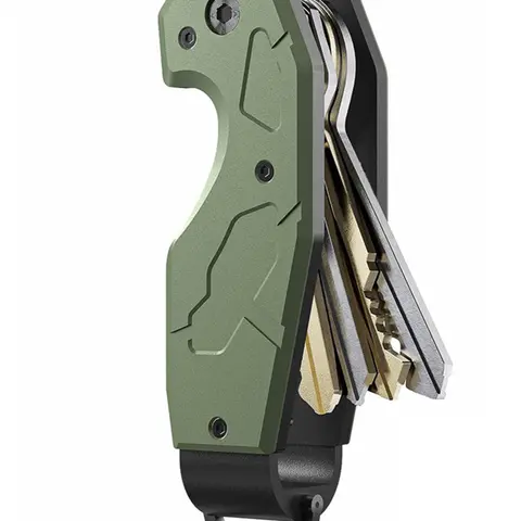 Key Organizer, Compact Key Holder for Keychain, Minimalist Pocket Key Chain, Secures 2-6 Keys, Fashion Accessories for Men & Women, Fashionable Alloy Keychain, Minimalist Design Keychain