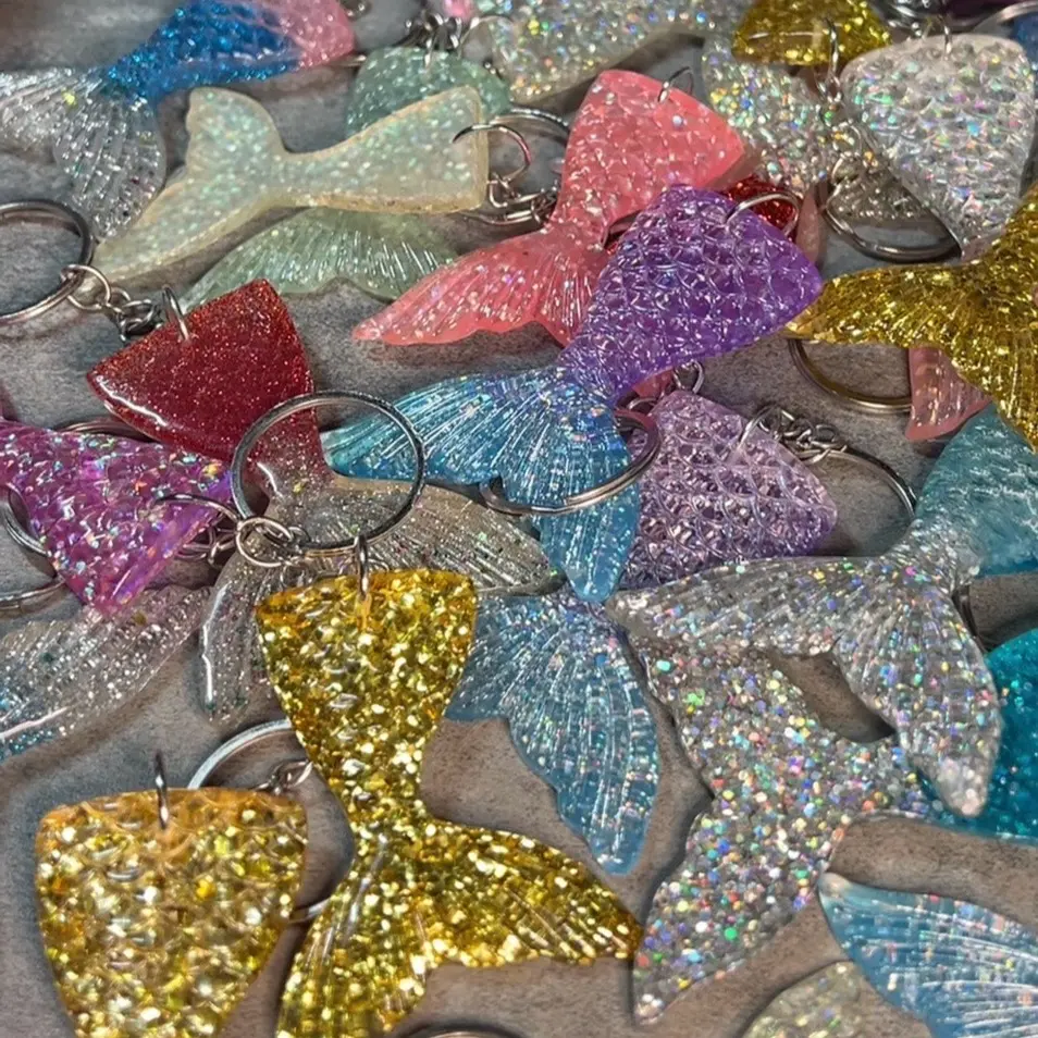 Mermaid tail keychain