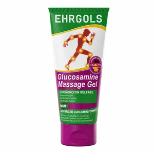 Ehrgols Joint Massage Gel 3.4 fl oz/100ml | With Glucosamine, Turmeric & Chondroitin | Cooling-to-Warming Sensation | For Knee, Hand, Lower Back, Neck, Shoulder & Muscle Comfort | Non-Oral, Adults & Seniors